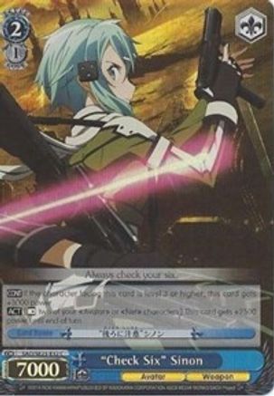 "Check Six" Sinon (Parallel Foil) (SAO/SE23-E32 C) - Sword Art Online II
