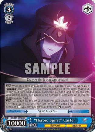 "Heroic Spirit" Caster (FS/S34-E076 RR) - Fate/stay night [Unlimited Blade Works]