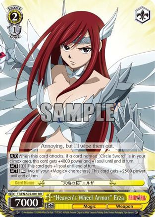 "Heaven's Wheel Armor" Erza (FT/EN-S02-001 RR) - Fairy Tail ver.E