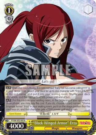 "Black Winged Armor" Erza (FT/EN-S02-005 R) - Fairy Tail ver.E
