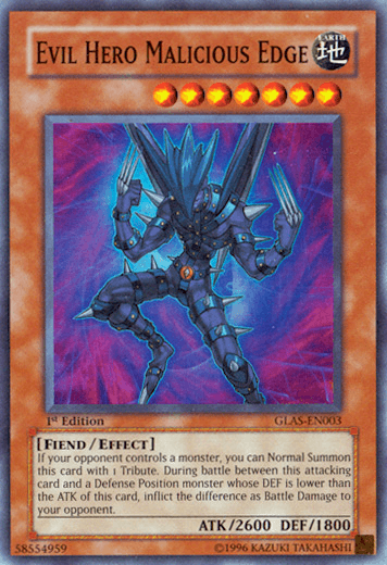 Evil Hero Malicious Edge [GLAS-EN003] Super Rare - Josh's Cards