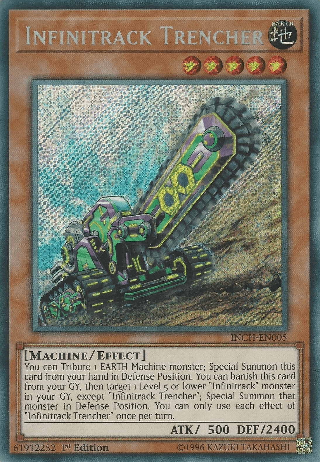 Infinitrack Trencher [INCH-EN005] Secret Rare - Josh's Cards