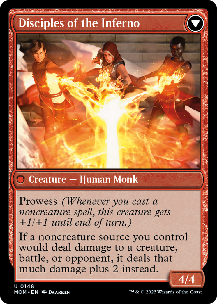 Invasion of Regatha // Disciples of the Inferno (MOM-148) - March of the Machine Foil