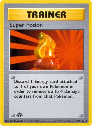 Super Potion 090/102 - Base Set Shadowless Unlimited