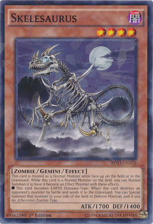 Skelesaurus [BP03-EN108] Shatterfoil Rare - Josh's Cards