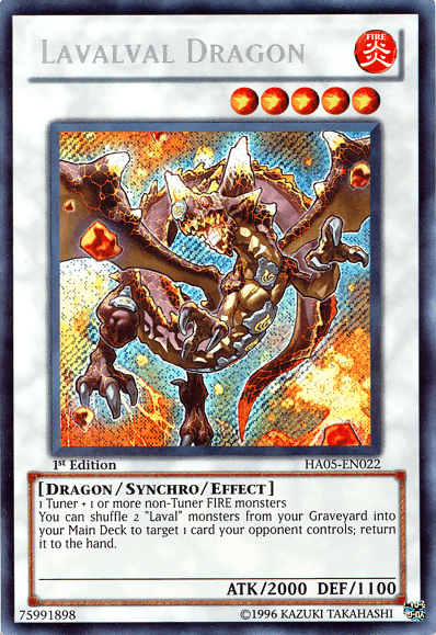 Lavalval Dragon [HA05-EN022] Secret Rare - Josh's Cards