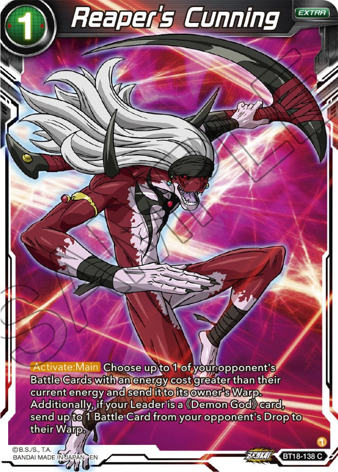 Reaper's Cunning (BT18-138) [Dawn of the Z-Legends] Parallel Foil