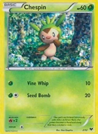 Pokemon: Chespin McDonald's Promo 2013 2/12 - Near Mint