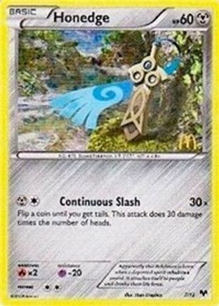 Honedge 007/12 - McDonalds Promos 2014 Holofoil