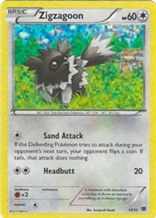 Zigzagoon [11] (McDonald's Collection 2015) Holofoil