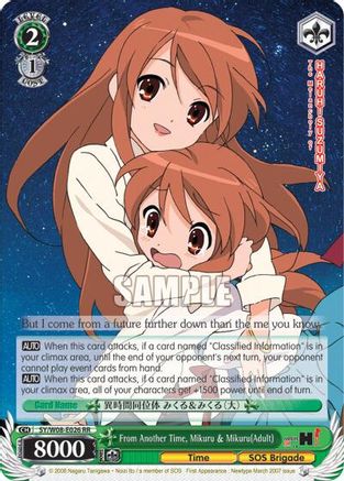 From Another Time, Mikuru & Mikuru(Adult) (SY/W08-E026 RR) - The Melancholy of Haruhi Suzumiya