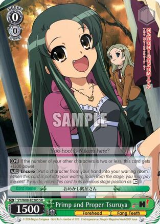 Primp and Proper Tsuruya (SR) (SY/W08-E028S SR) - The Melancholy of Haruhi Suzumiya