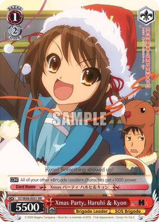 Xmas Party, Haruhi & Kyon (SY/W08-E051 RR) - The Melancholy of Haruhi Suzumiya