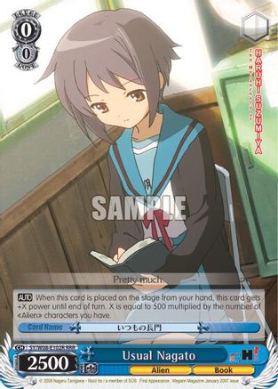 Usual Nagato (RRR) (SY/W08-E102R RRR) - The Melancholy of Haruhi Suzumiya