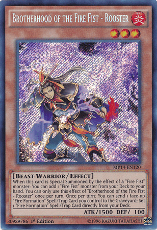 Brotherhood of the Fire Fist - Rooster [MP14-EN120] Secret Rare - Josh's Cards
