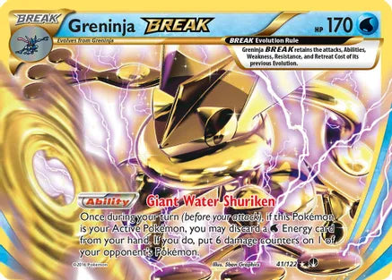 Pokemon: Greninja Break Breakpoint 41/122 - Near Mint