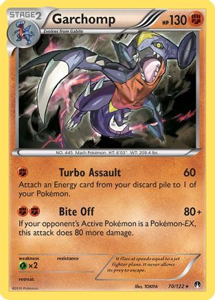 Garchomp 070/122 - XY  BREAKpoint Holofoil