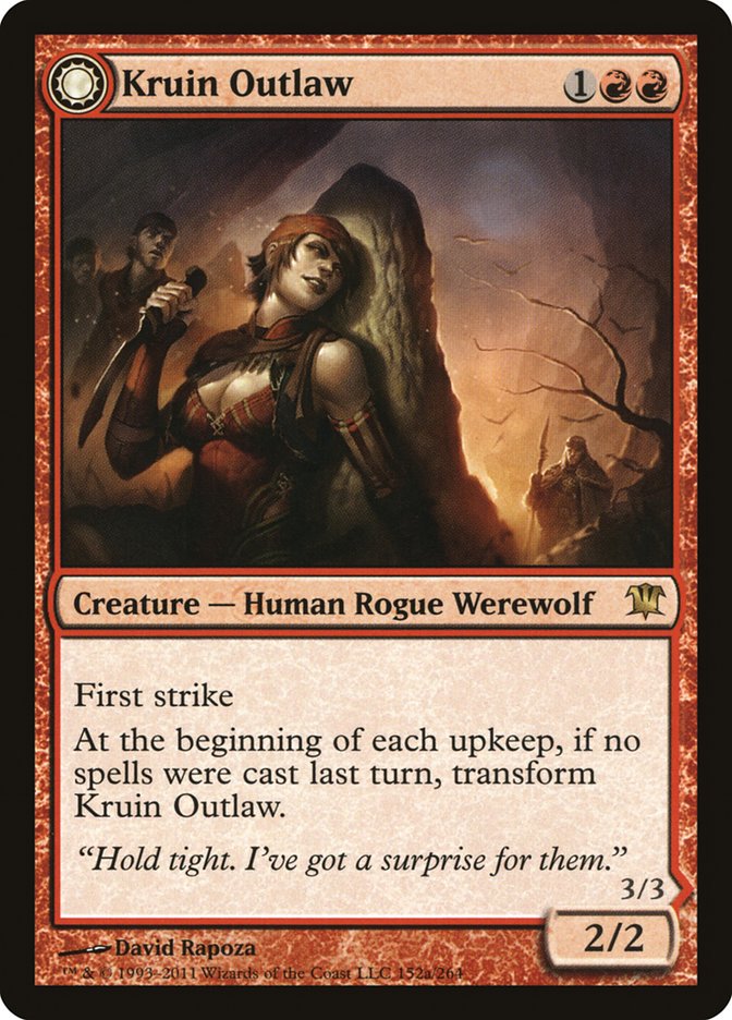 Kruin Outlaw // Terror of Kruin Pass (ISD-152) - Innistrad: (Double Faced Transform) Foil