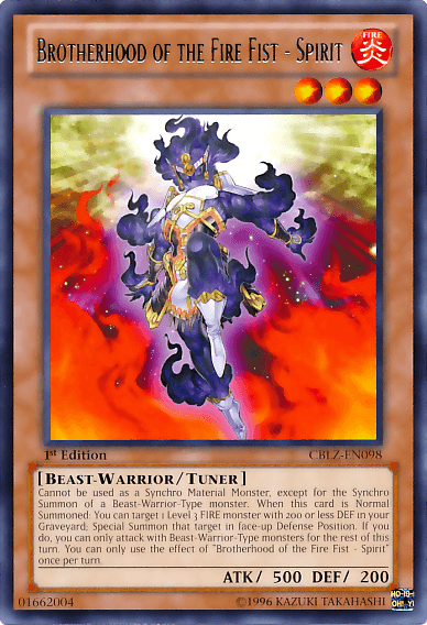Brotherhood of the Fire Fist - Spirit [CBLZ-EN098] Rare - Josh's Cards