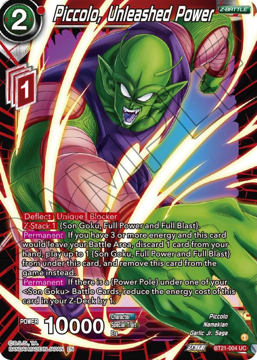 Piccolo, Unleashed Power (BT21-004) [Wild Resurgence] Parallel Foil