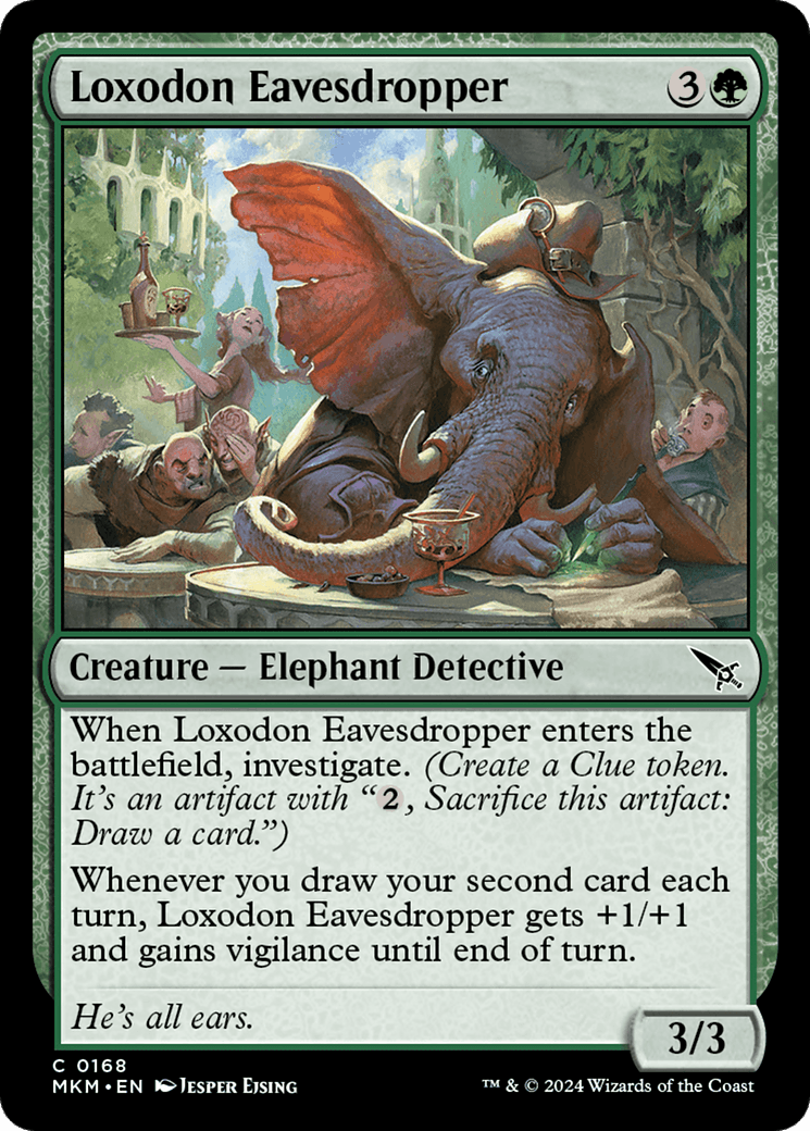 Loxodon Eavesdropper [Murders at Karlov Manor] - Josh's Cards