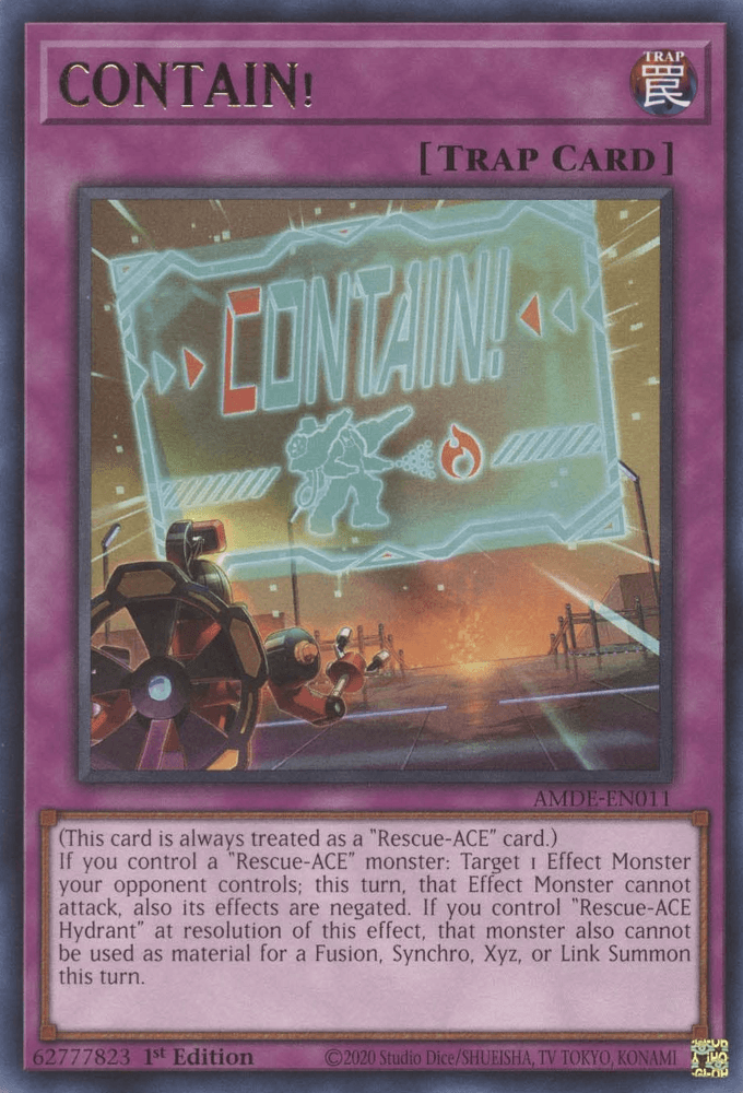 CONTAIN! [AMDE-EN011] Rare - Josh's Cards