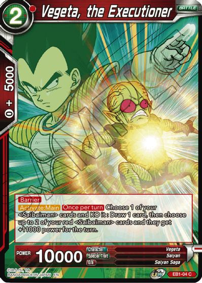 Vegeta, the Executioner (EB1-004) [Battle Evolution Booster] Parallel Foil