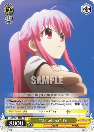 "Maradona" Yui (AB/W31-TE10 TD) - Angel Beats! Re:Edit