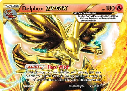 Pokemon: Delphox BREAK Fates Collide 14/124 - Near Mint