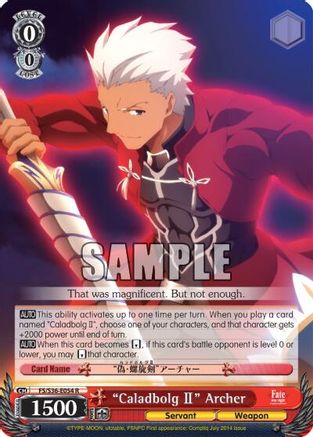 "Caladbolg II" Archer (FS/S36-E054 R) - Fate/stay night [Unlimited Blade Works] Vol. II