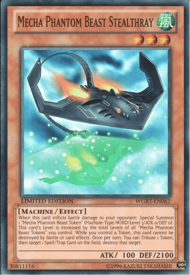 Mecha Phantom Beast Stealthray [WGRT-EN062] Super Rare - Josh's Cards