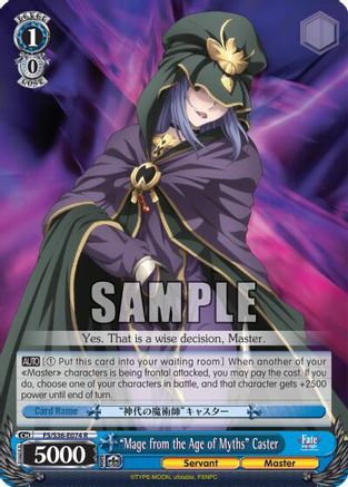 "Mage from the Age of Myths" Caster (FS/S36-E074 R) - Fate/stay night [Unlimited Blade Works] Vol. II
