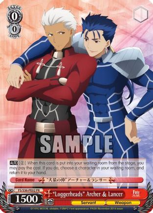 "Loggerheads" Archer & Lancer (FS/S36-PE02 PR) - Fate/stay night [Unlimited Blade Works] Vol. II