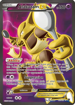 Pokemon: Alakazam EX Full Art Fates Collide 117/124 - Near Mint