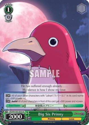 Big Sis Prinny (DG/EN-S03-E055 R) - Disgaea