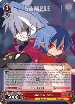 Laharl & Mao (DG/EN-S03-E091 RR) - Disgaea