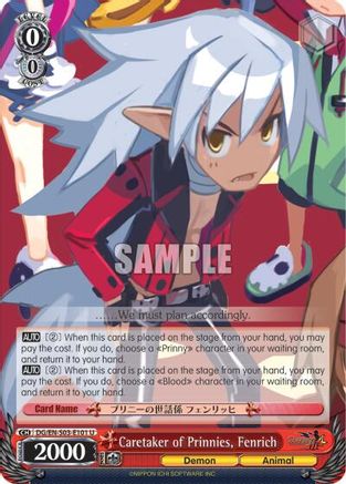 Caretaker of Prinnies, Fenrich (DG/EN-S03-E101 U) - Disgaea