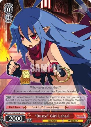 "Busty" Girl Laharl (DG/EN-S03-E113 C) - Disgaea