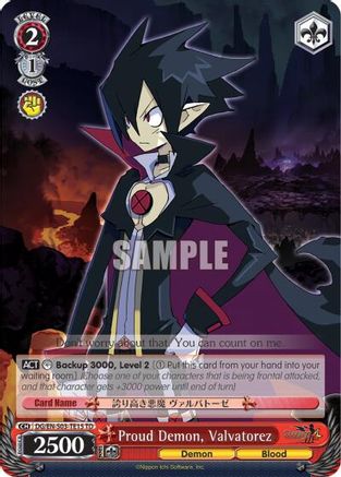 Proud Demon, Valvatorez (DG/EN-S03-TE15 TD) - Disgaea