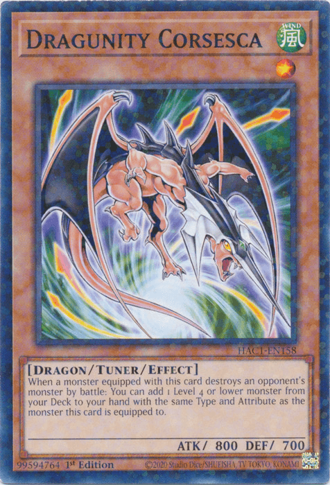 Dragunity Corsesca (Duel Terminal) [HAC1-EN158] Common - Josh's Cards