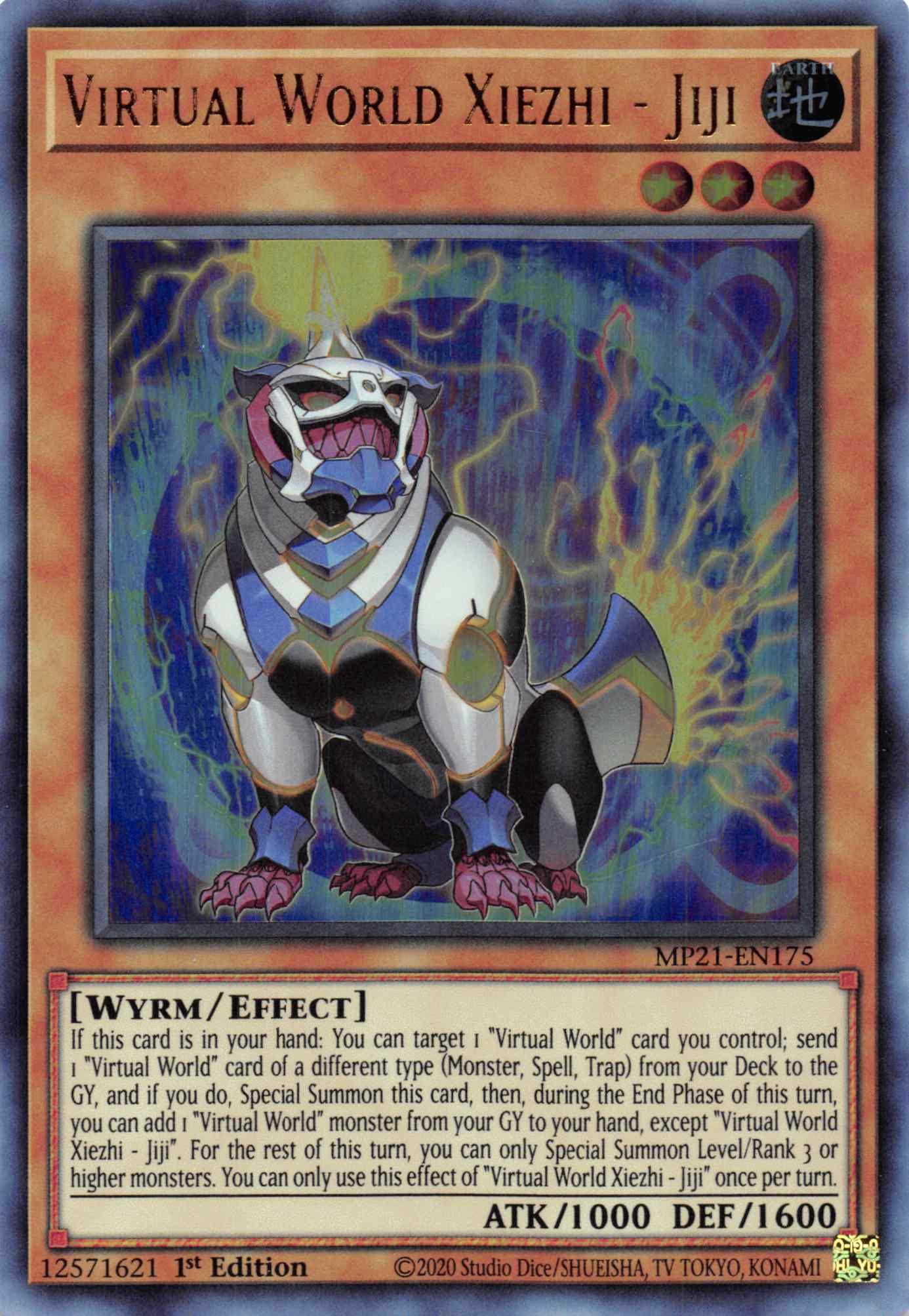 Virtual World Xiezhi - Jiji [MP21-EN175] Ultra Rare - Josh's Cards