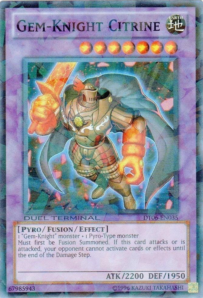 Gem-Knight Citrine [DT06-EN035] Super Rare - Josh's Cards