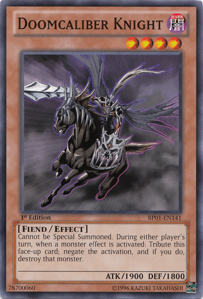 Doomcaliber Knight [BP01-EN141] Common - Josh's Cards