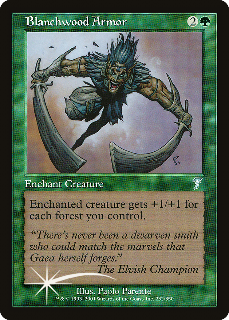 Blanchwood Armor [Seventh Edition] Foil