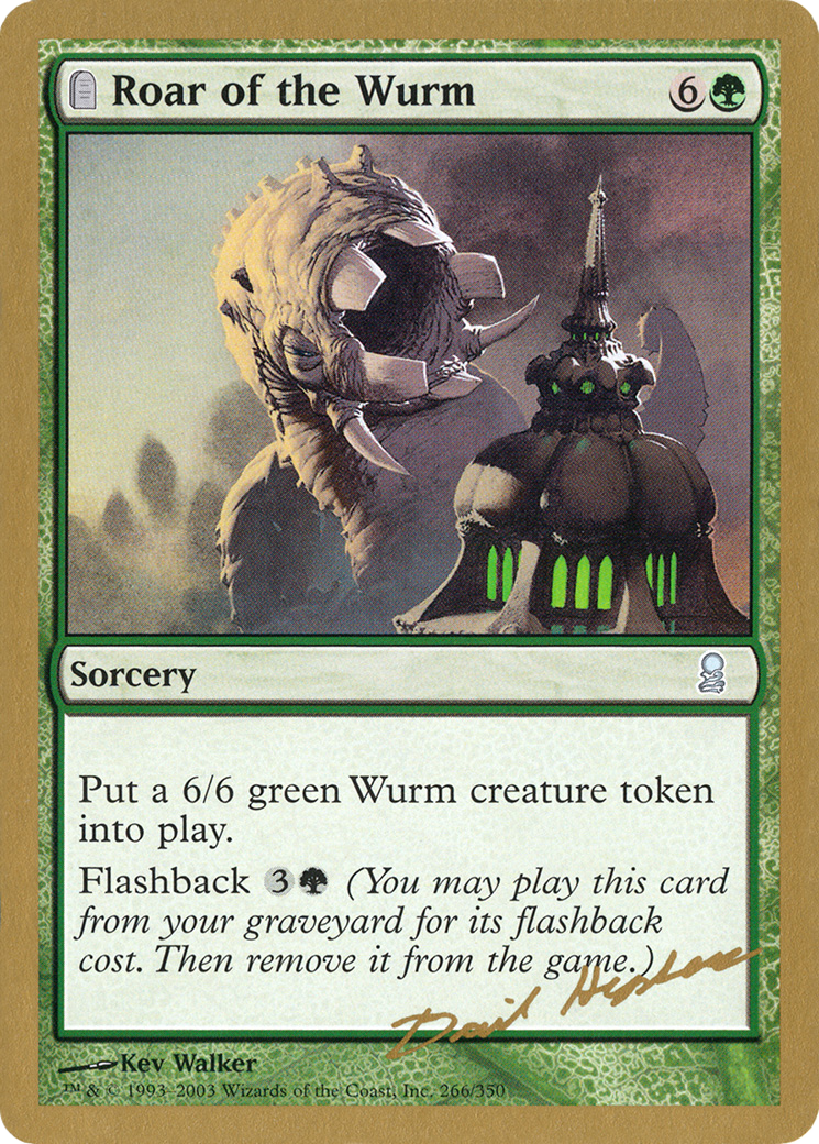 Roar of the Wurm (WCD-DH266) - World Championship Decks 2003: (tombstone)