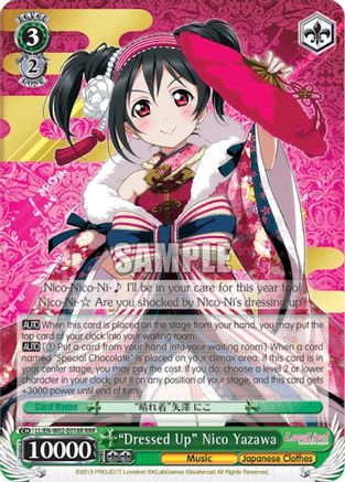 "Dressed Up" Nico Yazawa (RRR) (LL/EN-W02-E018R RRR) - Love Live! DX Vol.2