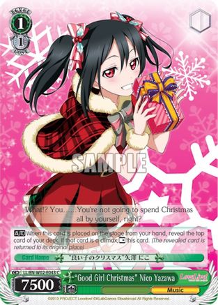 "Good Girl Christmas" Nico Yazawa (LL/EN-W02-E043 C) - Love Live! DX Vol.2