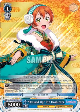"Dressed Up" Rin Hoshizora (RRR) (LL/EN-W02-E126R RRR) - Love Live! DX Vol.2