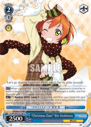 "Christmas Date" Rin Hoshizora (LL/EN-W02-E138 U) - Love Live! DX Vol.2