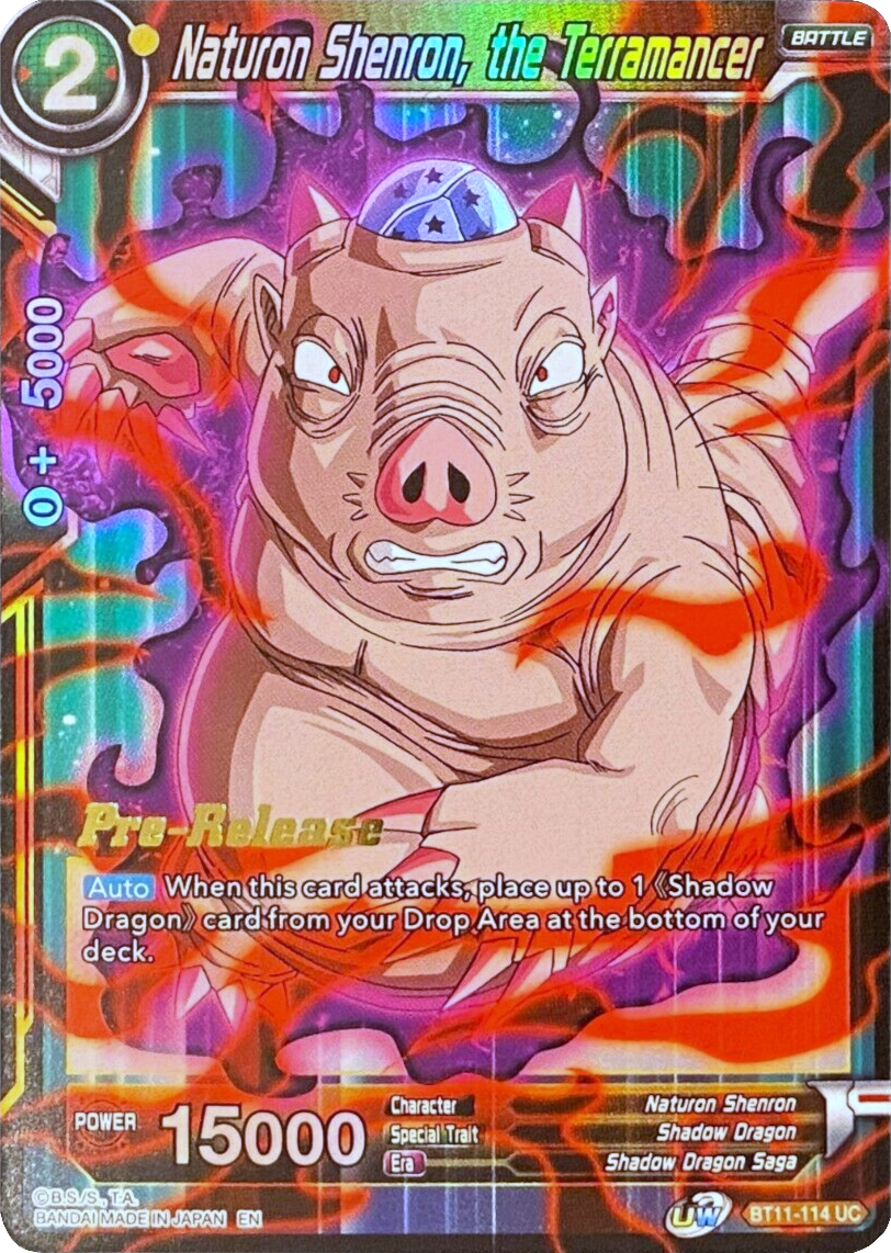 Naturon Shenron, the Terramancer (BT11-114) [Vermilion Bloodline Prerelease Promos] Parallel Foil